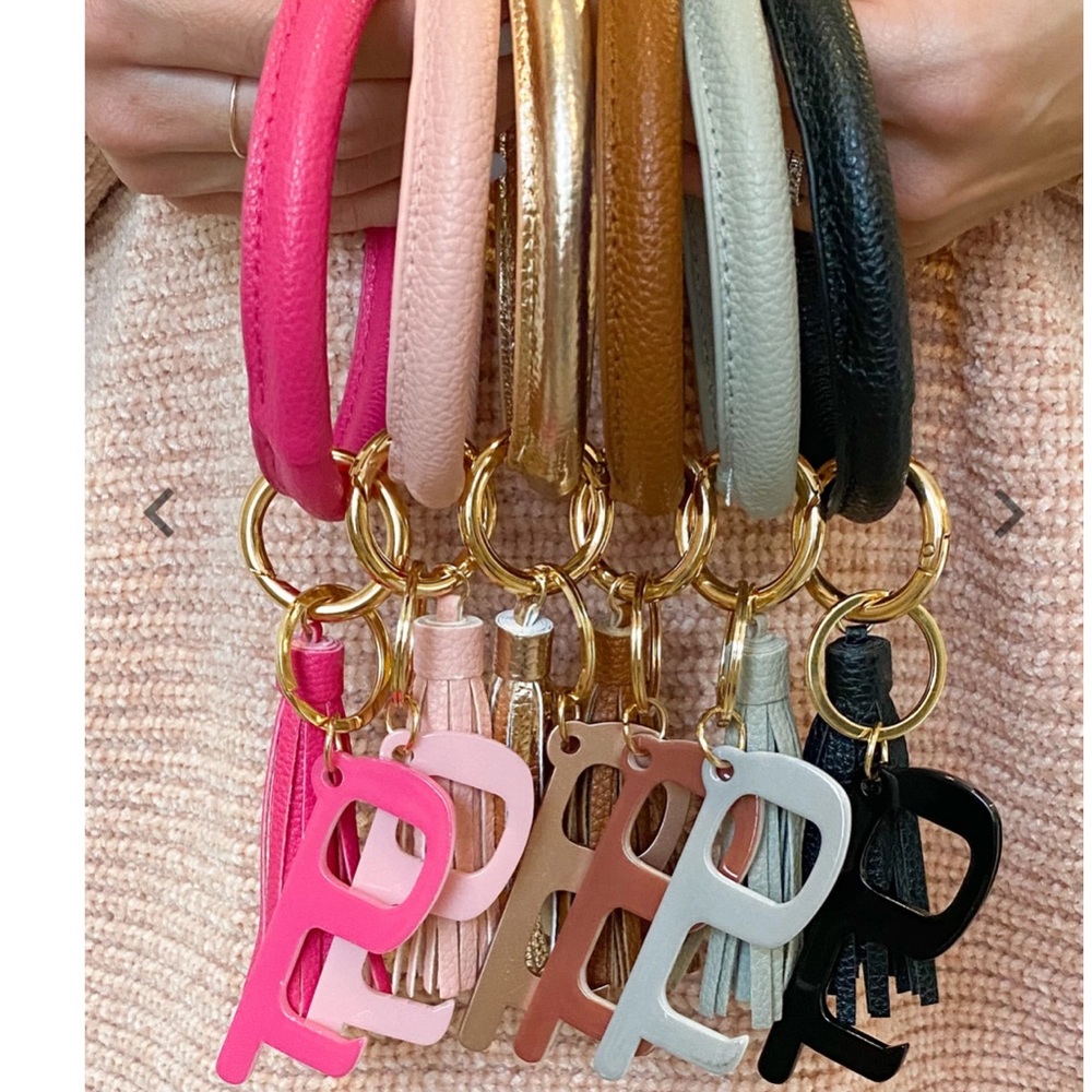 Gold No Touch Tassel Key Ring